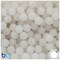 BeadTin Night Glow Frosted 10mm Round Plastic Craft Beads (150pcs)